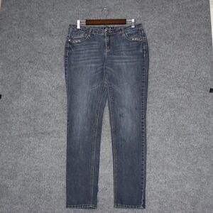 Earl Jeans Women's Skinny Blue Wash Denim Jeans Size 12